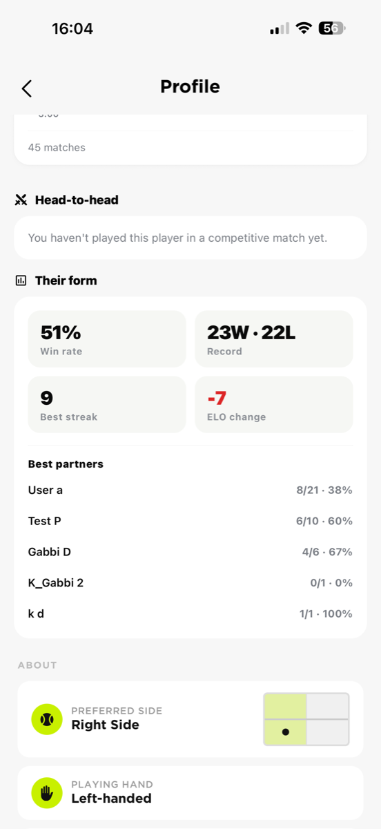 Head-to-head